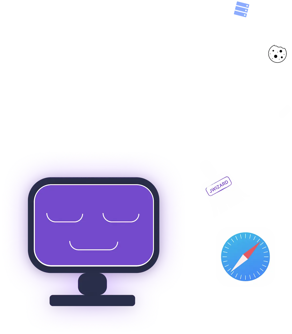 What data does JWIZARD Cleaner clear?