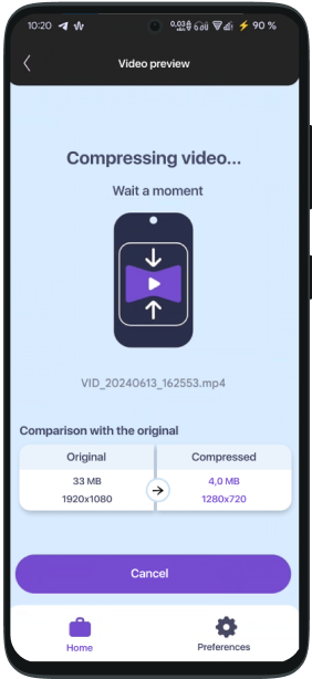 Video compression on Android