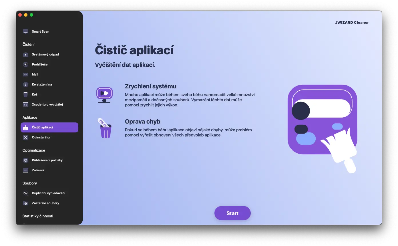 Clearing apps on a Mac