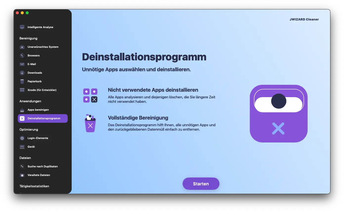 Uninstalling apps on a Mac