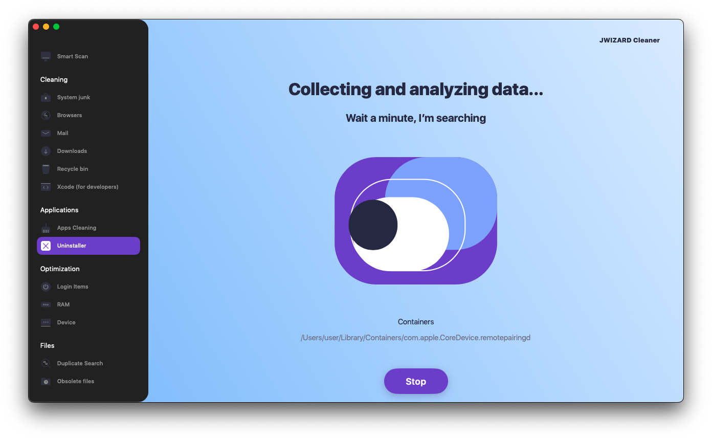 JWIZARD Cleaner data collection and analysis