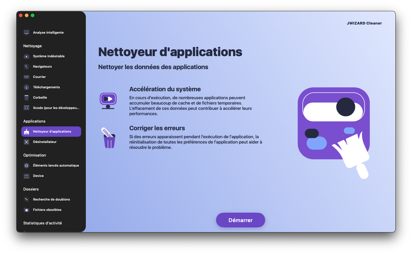 Clearing apps on a Mac