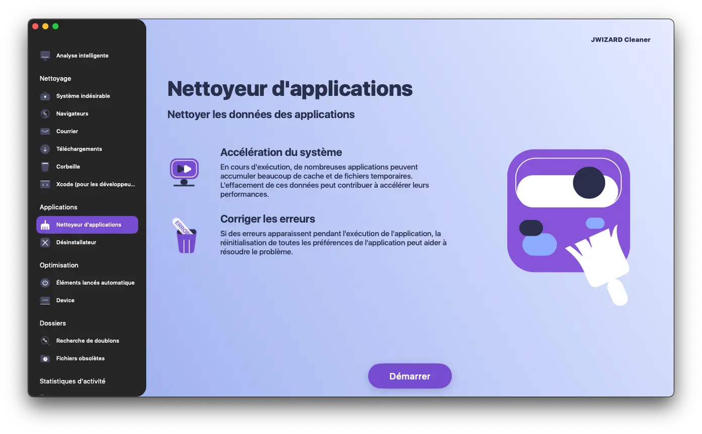 Clearing apps on a Mac