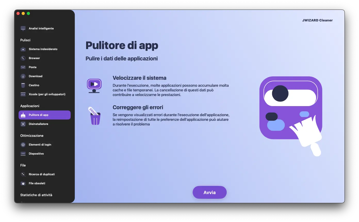 Clearing apps on a Mac