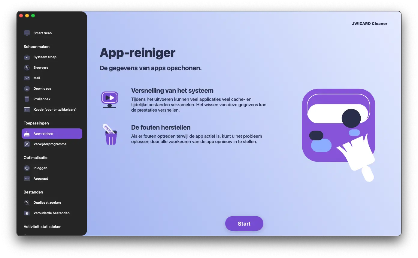 Clearing apps on a Mac