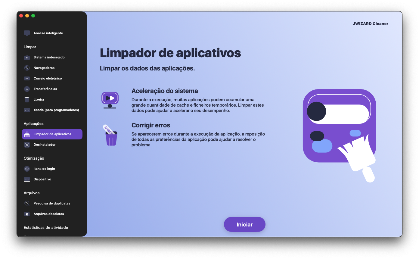 Clearing apps on a Mac