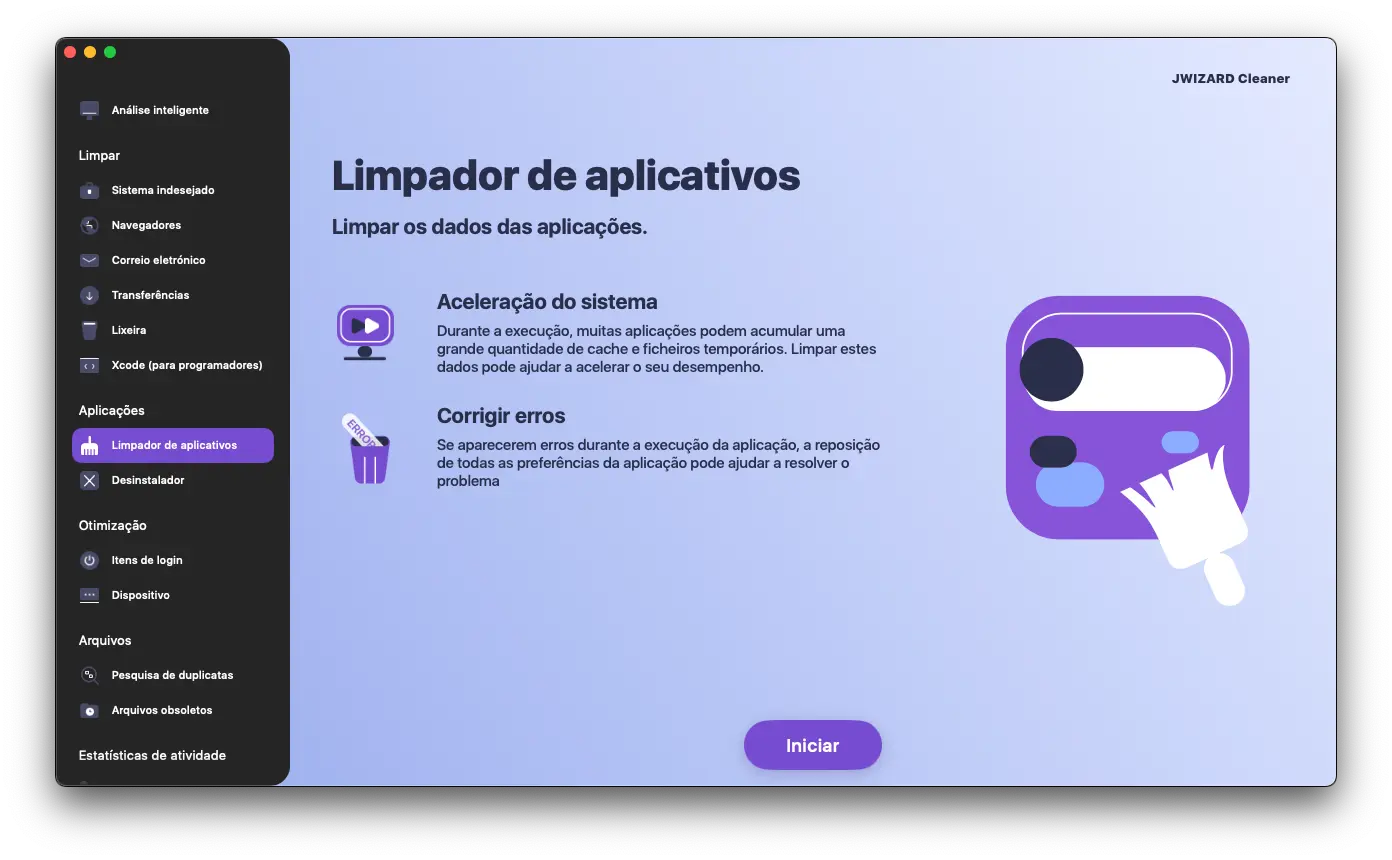 Clearing apps on a Mac