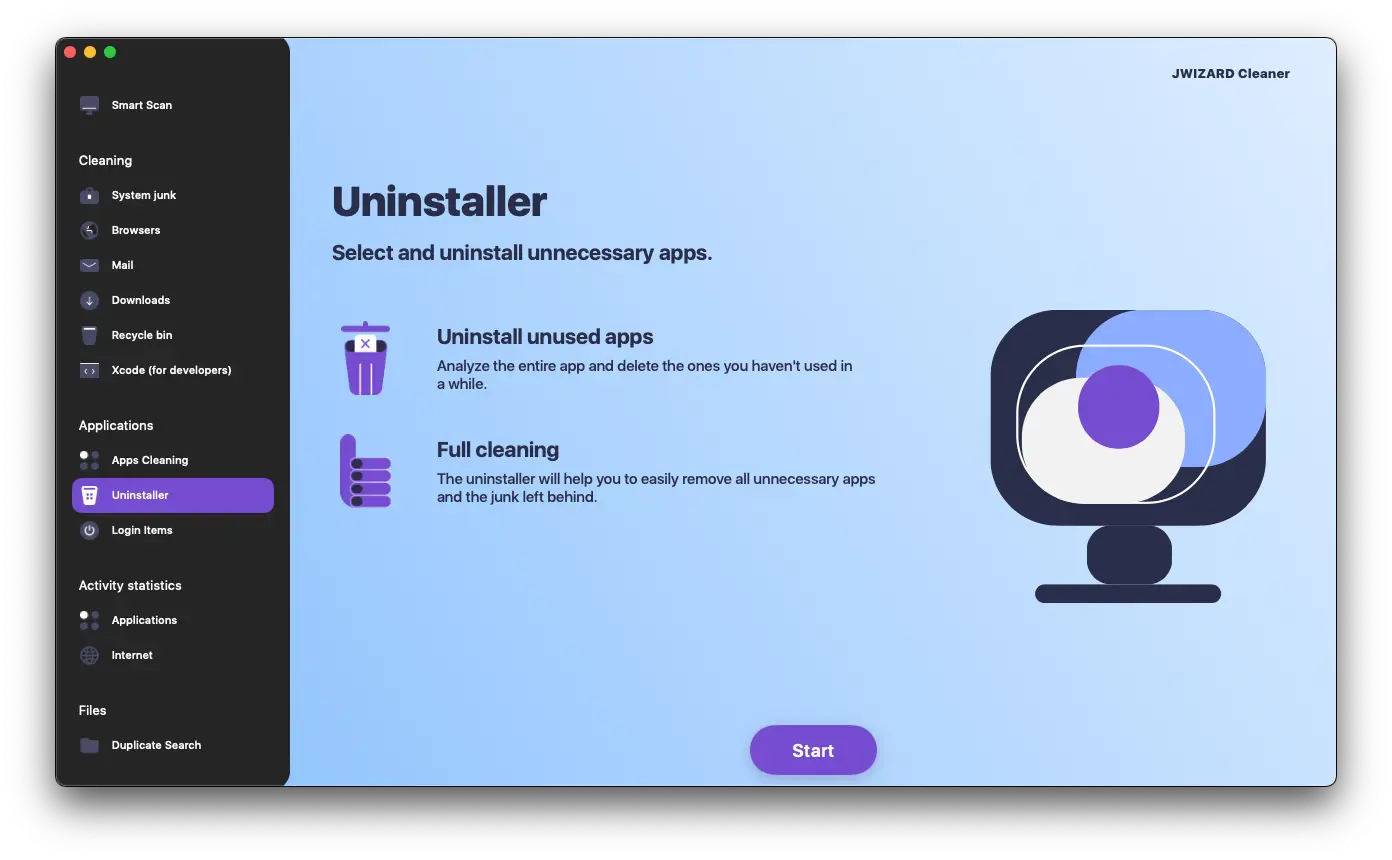 Uninstalling apps on a Mac