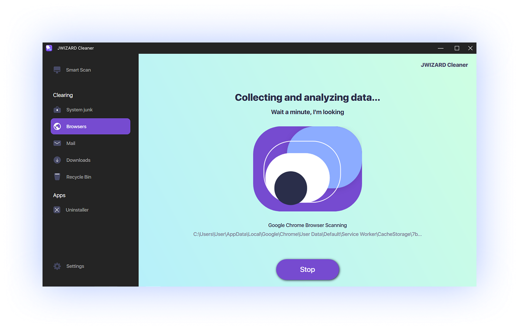 Browser data scanning