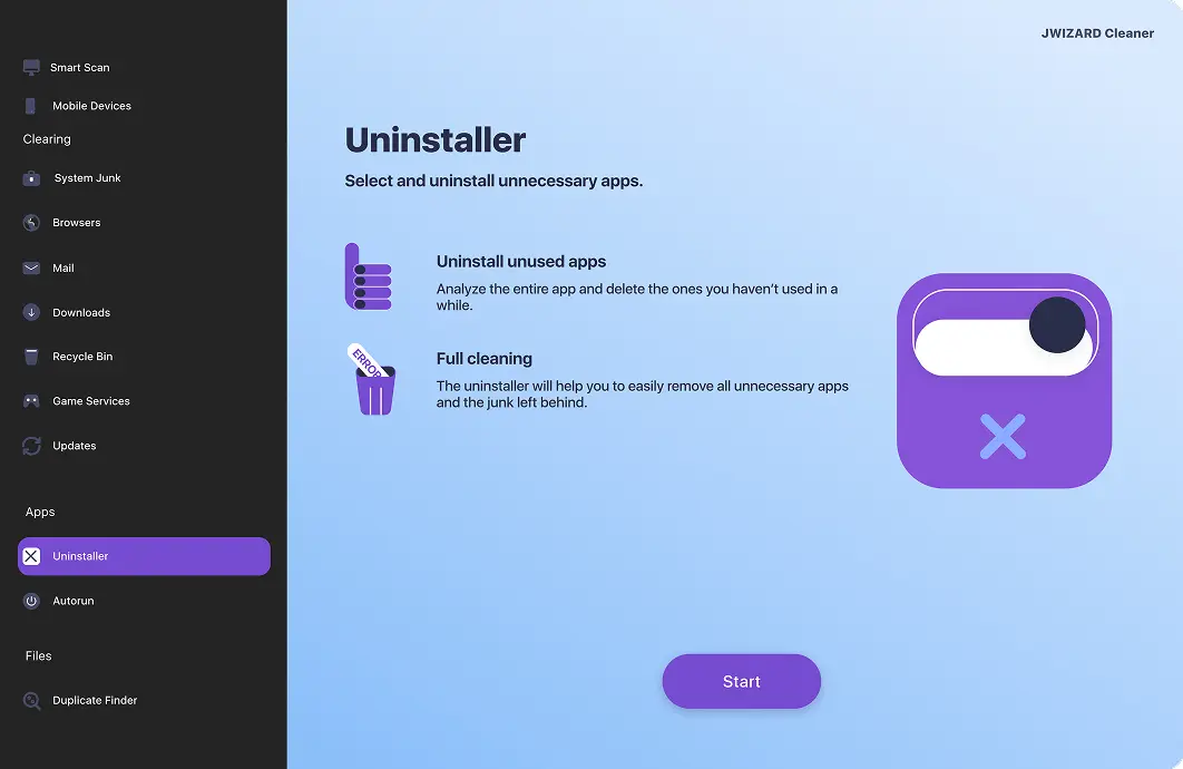 Uwolnij swój komputer Mac od niepotrzebnych aplikacji