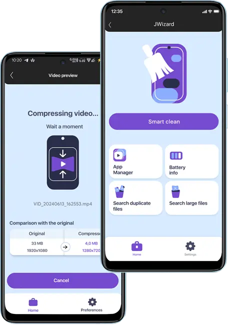 JWIZARD Cleaner App for Android